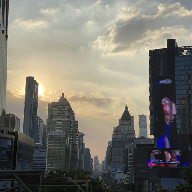 Christmas during in hot sweaty weather at one Bangkok 