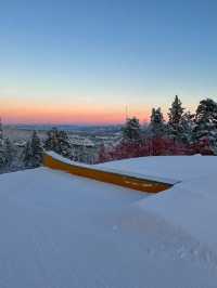 Skiing Near Oslo, Norway