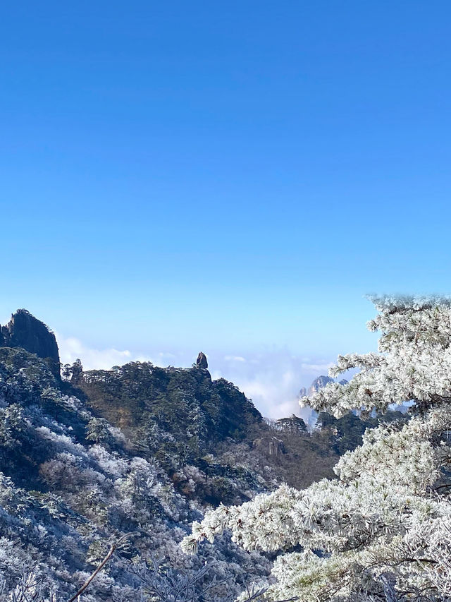 【冬日黃山】霧凇、雪景，感受冬日的美麗！