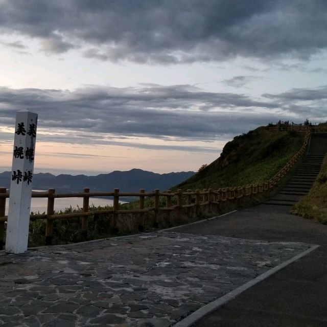 【北海道】美幌峠で、夕日が沈むのを待つ瞬間