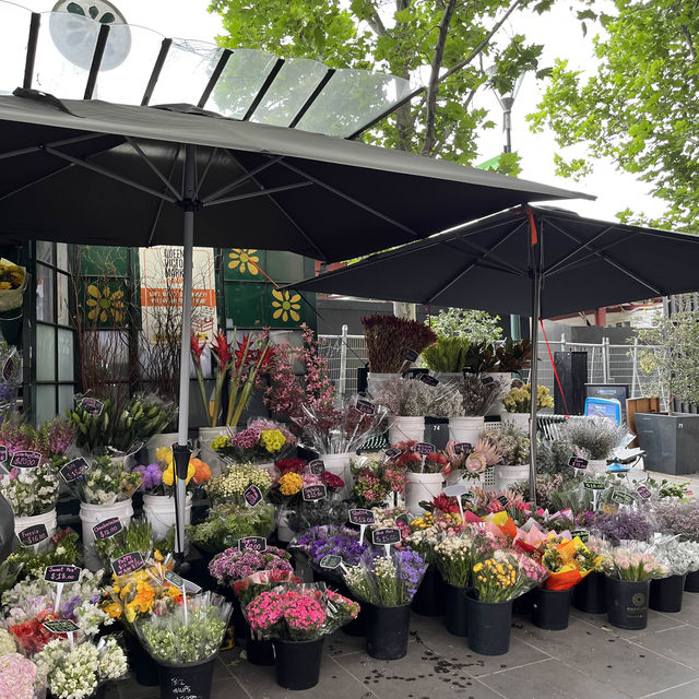 Vibrant market at Queen Victoria 