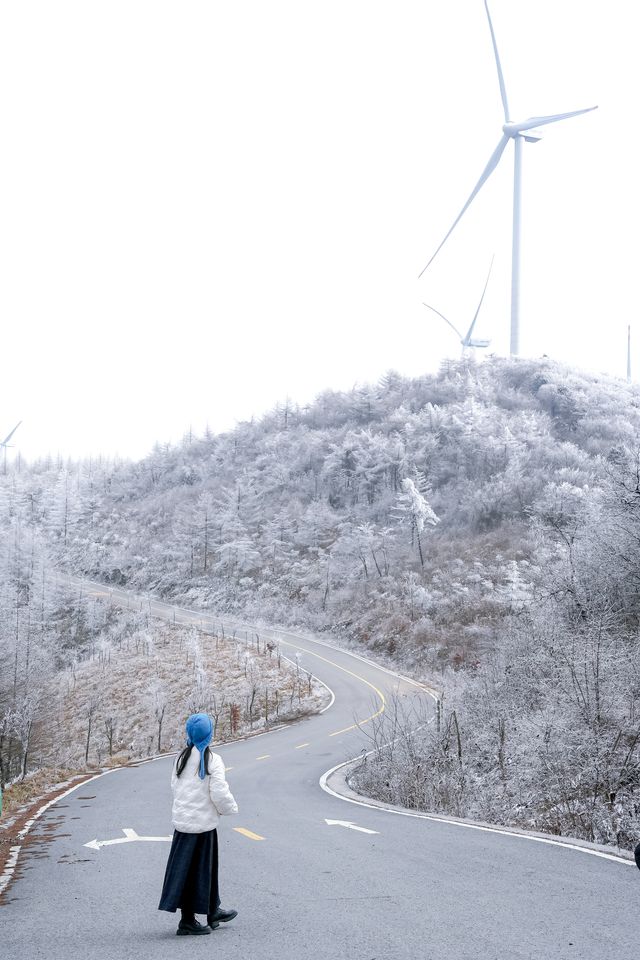 不用去東北，湖北人有自己的雪國世界