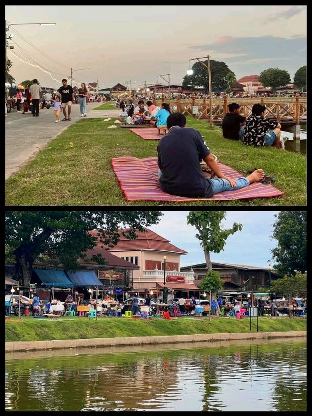 素可泰歷史公園夜市：歷史遺跡，運河畔晚餐