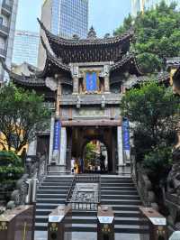 Beautiful temple in the city centre of Chongqing