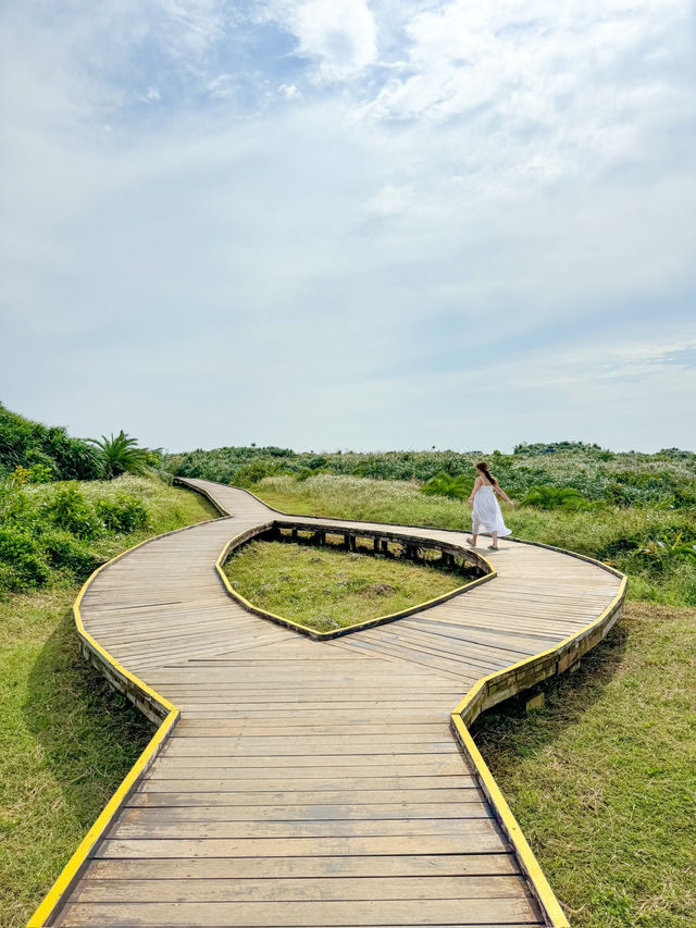 墾丁の絶対行くべき絶景スポット！龍磐公園の大草原が圧巻✨🌱