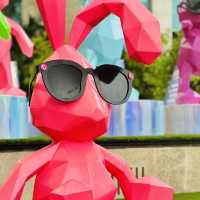 Hop into Fun: Quirky Rabbit Sculptures at Sentosa