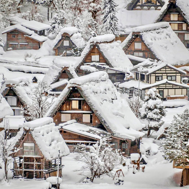 日本白川鄉合掌村感受童話般的雪國秘境