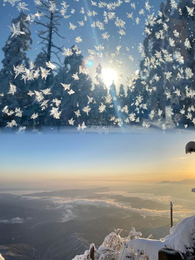 瓦屋山雪景絕美，宛如童話！