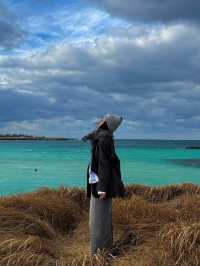 濟州島咸德海水浴場 | 冬日的夢幻之海 