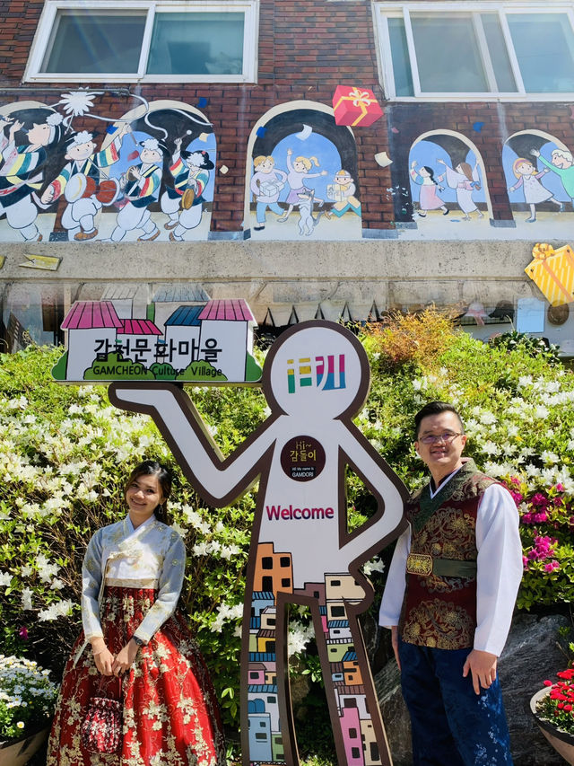 A Fairytale Adventure: Exploring Gamcheon Cultural village in Hanbok