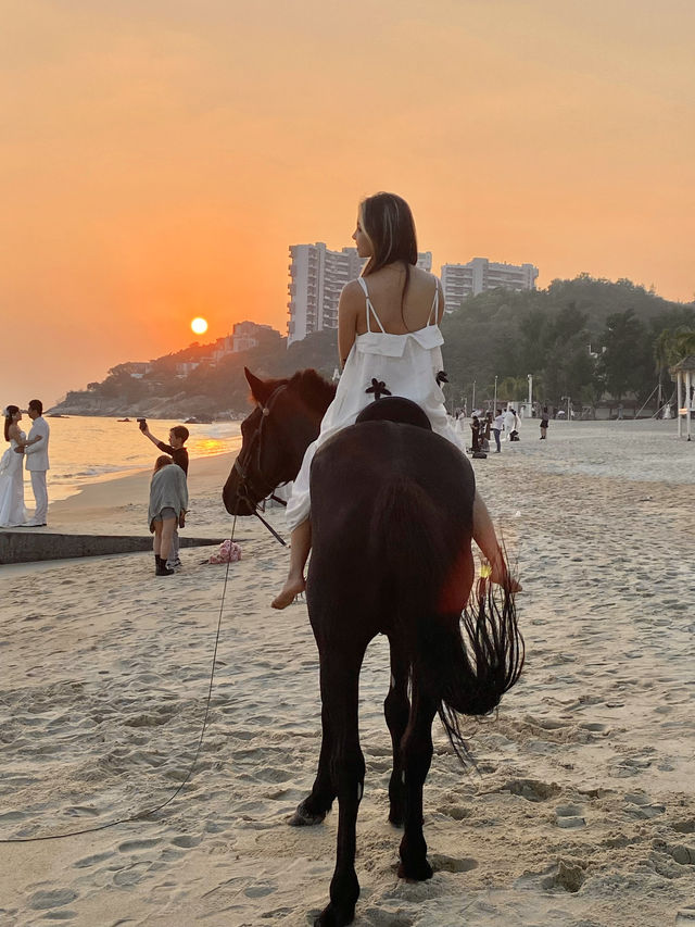 深圳騎馬｜一起在海邊追趕浪漫日落