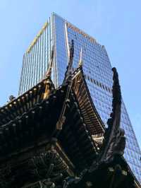 Beautiful temple in the city centre of Chongqing