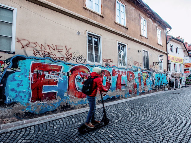 Graffiti Art of Ljubljana City Center, Slovenia