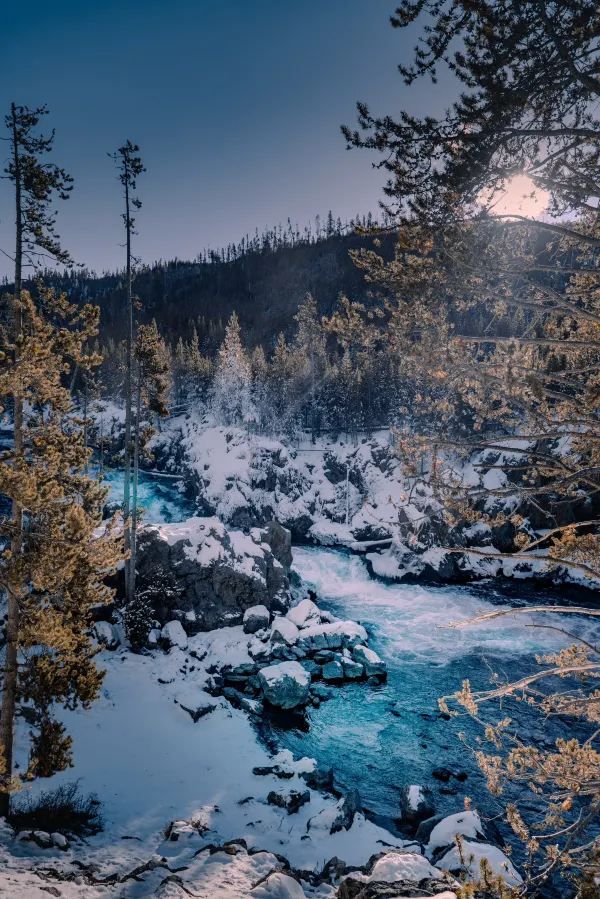 Winter in Yellowstone is also beautiful