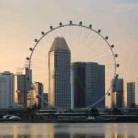 Sunset on Singapore Flyer