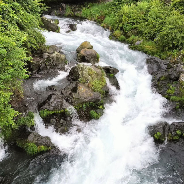 白絲瀑布-水流宛如細白絲線般淌流