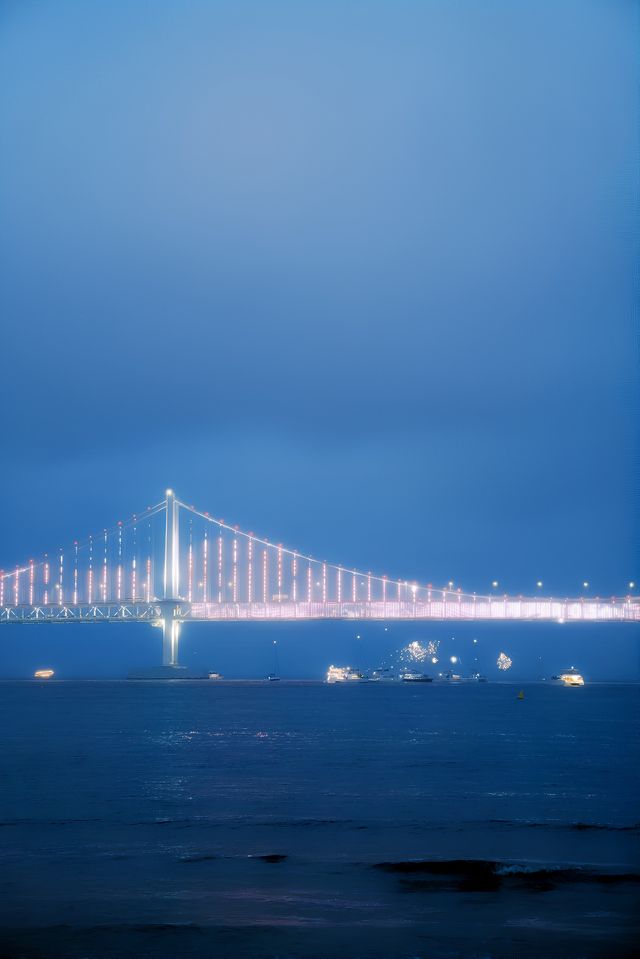 藍調時刻的廣安里大橋