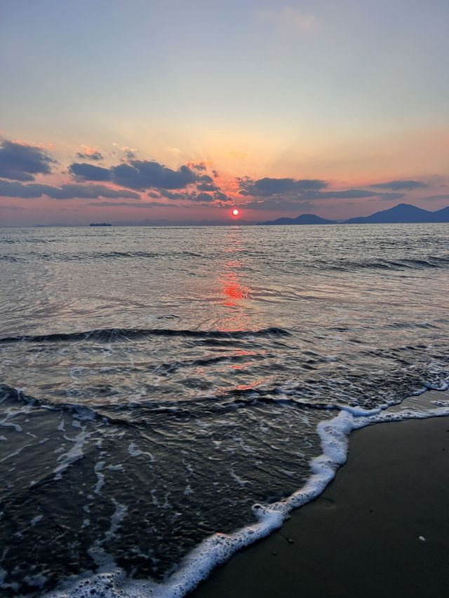 🇰🇷釜山✈️浪漫日落的多大浦海水浴場다대포해수욕장