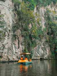 Cave Temple in the Middle of Limestone Mountains