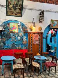 Blue cafe in Sousse medina💙