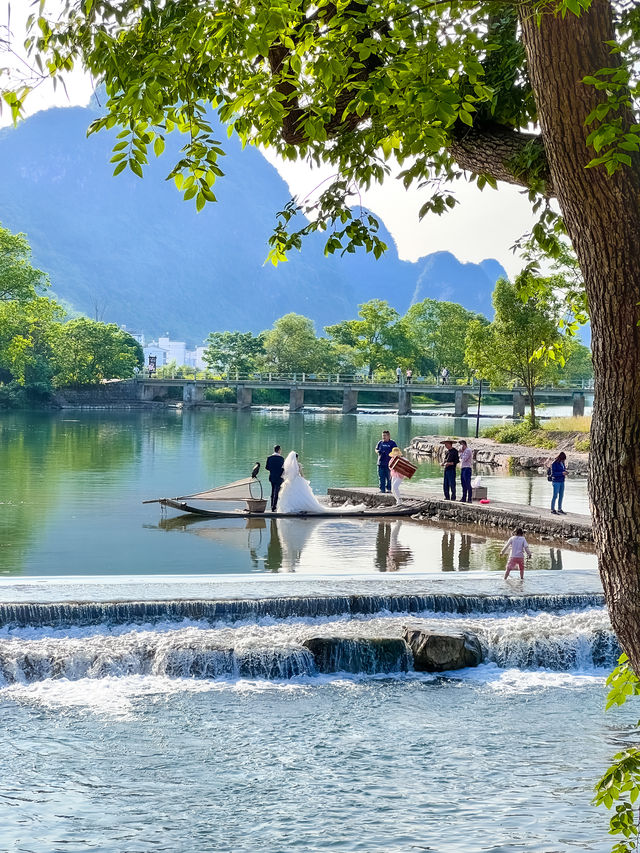 Encounter with Yulong River in Yangshuo📍Unexpectedly stumbled upon a fairy-tale treasure guesthouse nestled in the landscape painting🏔️