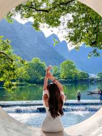 Encounter with Yulong River in Yangshuo📍Unexpectedly stumbled upon a fairy-tale treasure guesthouse nestled in the landscape painting🏔️