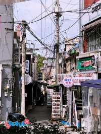 Daytime stroll at famous party district Itaewon