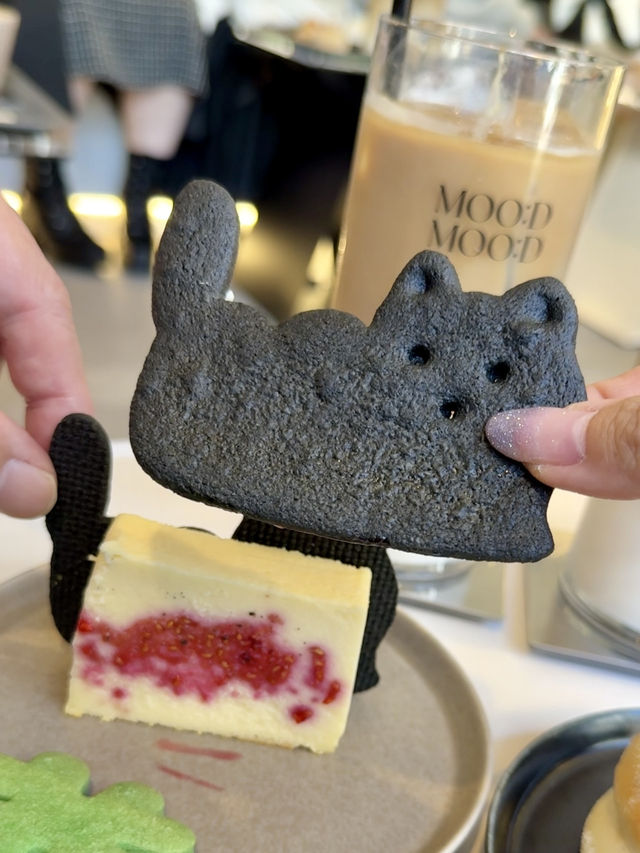 Black Cat Cookie Sandwich and Ribbon Bread🐈‍⬛🎀