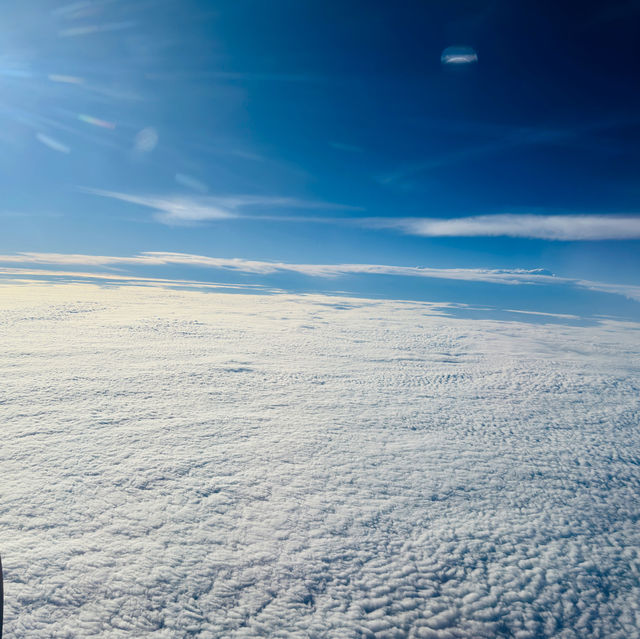 飛往台灣 空中美景