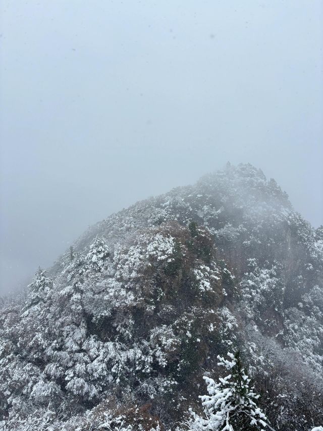 西安南五台|賞一場秦嶺初雪。