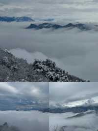 西安1小時可達的「雲頂天宮」南五台，雪景美不勝收。