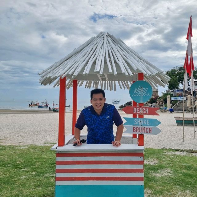 A Pristine Quiet Beach In Huahin