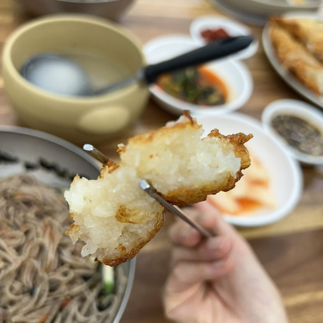 인생 감자전 맛집 강원도 생곡막국수