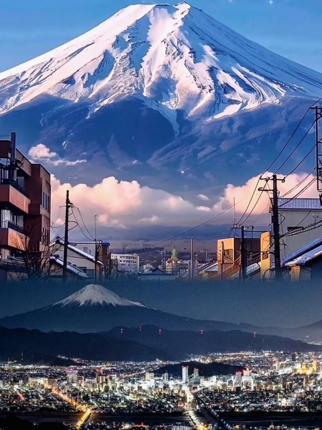 打卡富士山的倒影／山中湖的美景