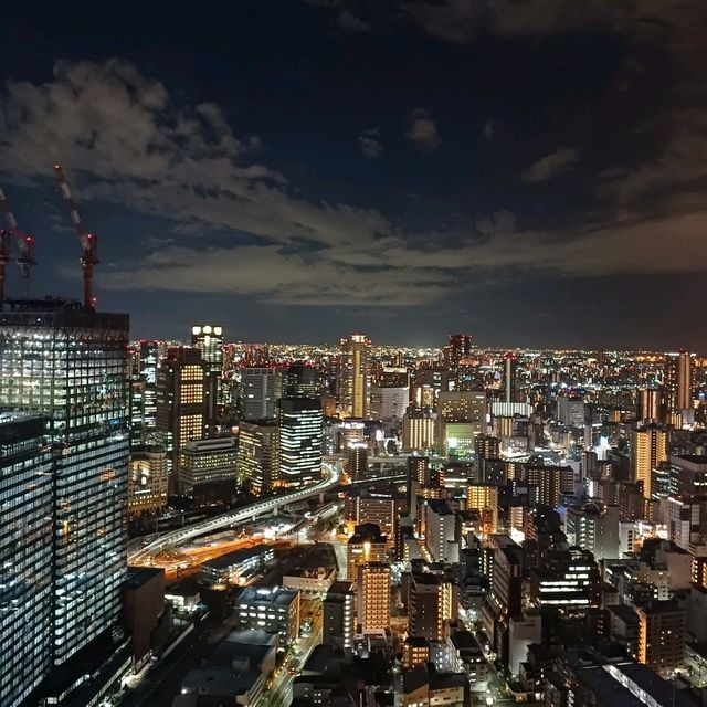 大阪景點｜全方位360度大阪超級夜景—梅田藍天大廈空中庭園展望台