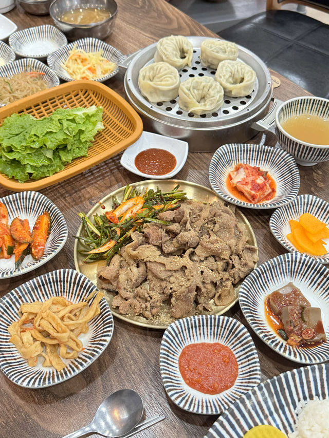 불맛나는 숯불고기 정식맛집,첨단 명인면옥