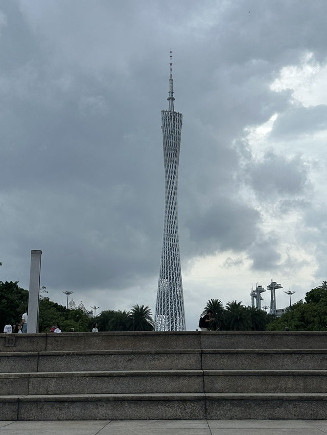 Canton tower view from Huacheng Square