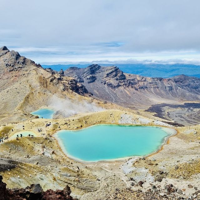 Hiking at Tongariro Alpine Crossing