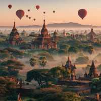 Hot Air Ballon in Bagan 