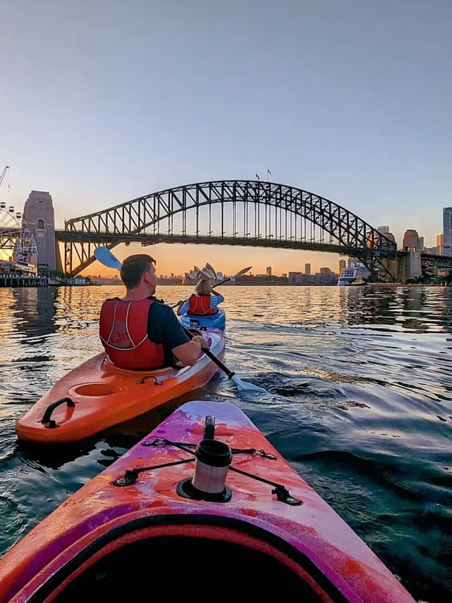 Kayaking on Bondi Beach