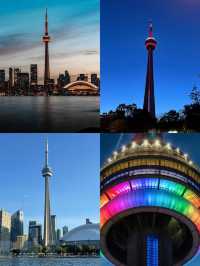 CN Tower不愧是多倫多標誌性建築，震撼到了！！。