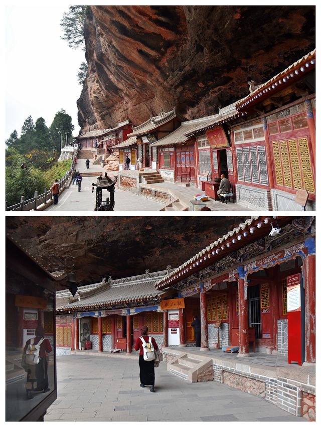 甘肅天水麥積山景區，奇觀地貌仙人崖