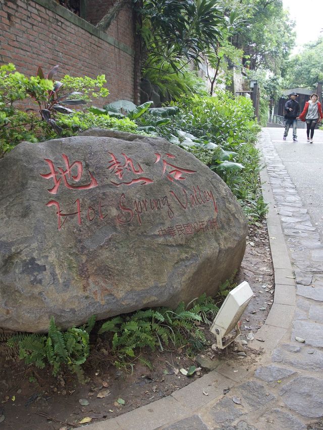 迷霧中感受溫泉地熱的北投地熱谷公園