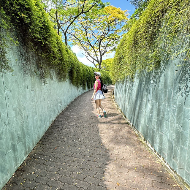 Very Beautiful Garden at Fort Canning Park in Singapore