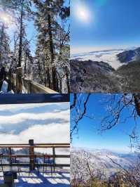 成都西嶺雪山上！雪景真的好靚啊！！