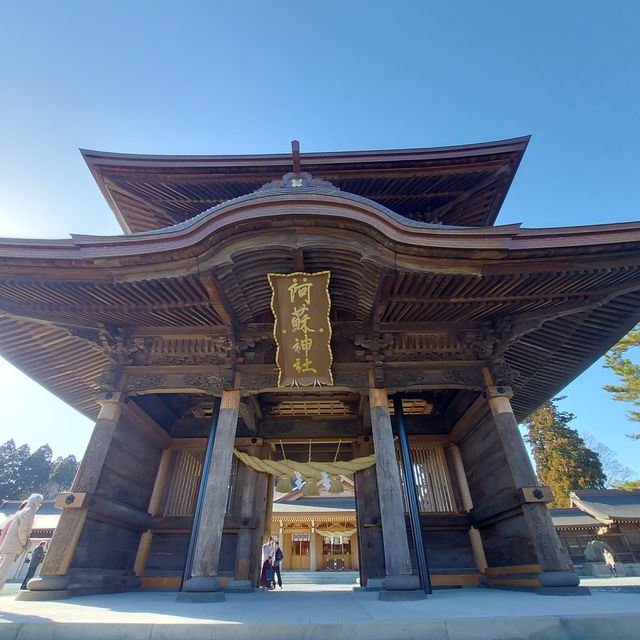 寒冬阿蘇火山一日遊