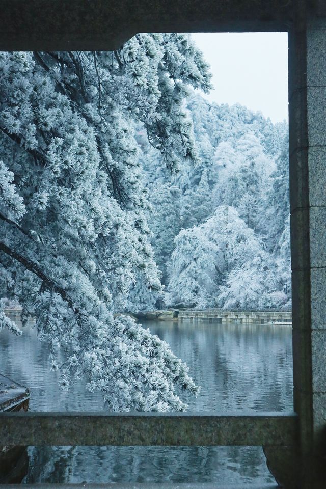 聽說很多人不相信這是廬山的雪景