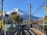 Charming Lake Kawaguchi during falls