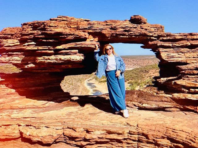 Kalbarri Natures Window! I see the world!😎🫣