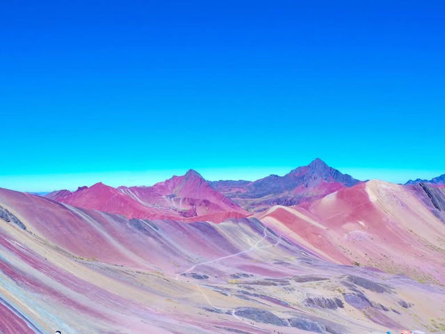 The splendid view of Rainbow mountain 